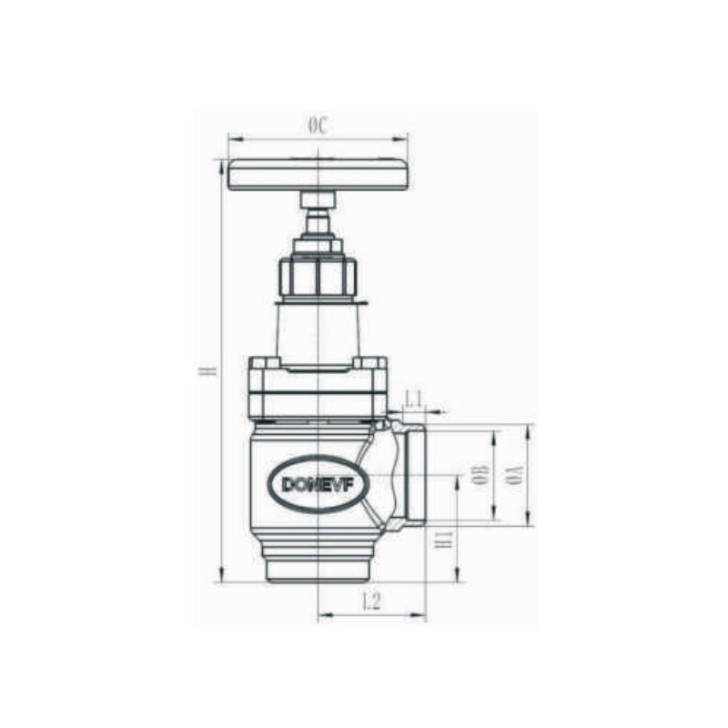 Right Angle Shut off Valve